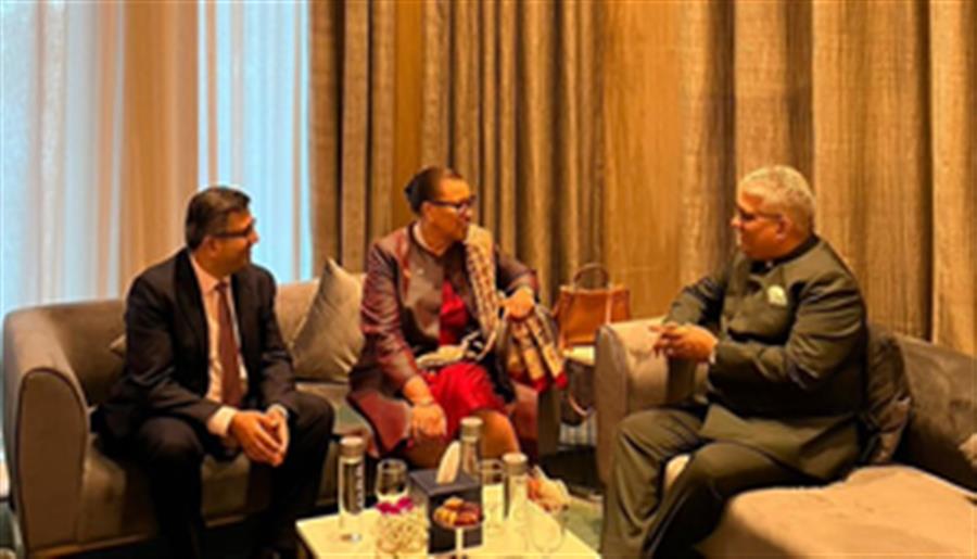 COP28: India's environment minister, Commonwealth boss discuss ways  to fight climate crisis