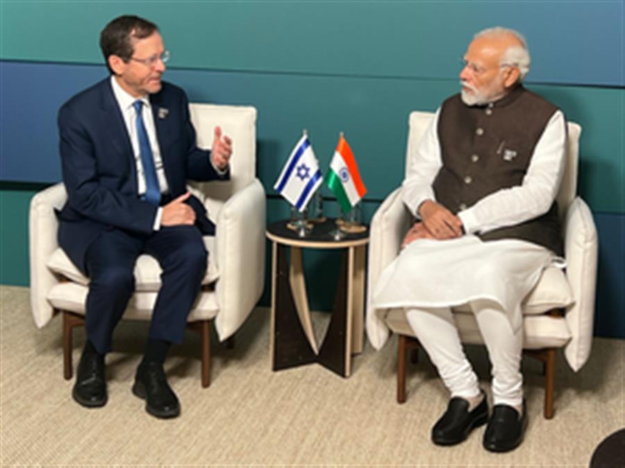 PM Modi meets Israeli Prez on sidelines of COP28