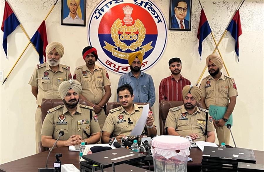 Cyber fraud racket busted in Phagwara, 38 Arrested in Midnight Raid in Phagwara
