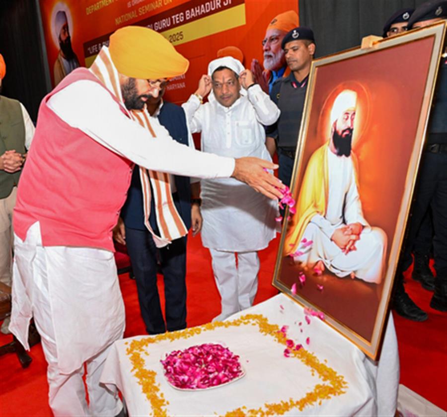 Sacred yatra begins in Haryana to mark martyrdom anniversary of Guru Tegh Bahadur